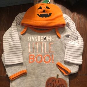 Halloween 3 piece set 3-6 months